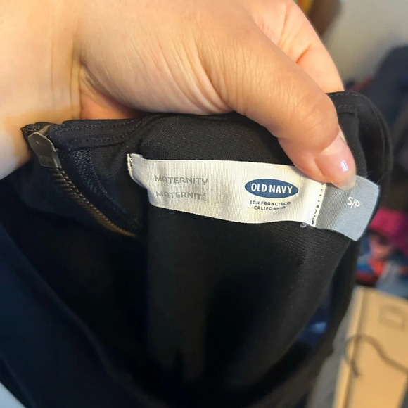 OLD NAVY MATERNITY BODYCON BLACK DRESS - Picture 3 of 5